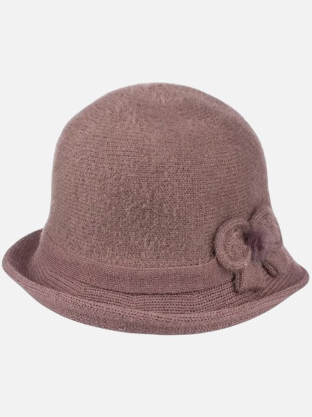 Kapelusz damski melonik z ozdobą Miss Grace
