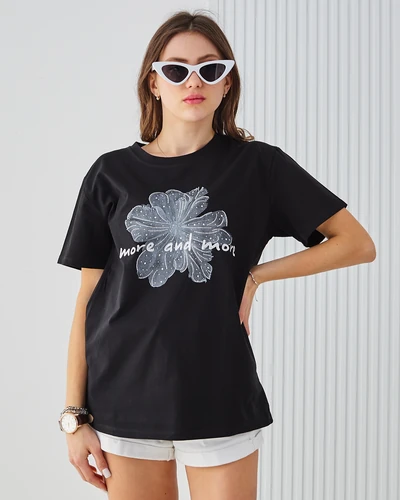 Royalfashion Bawełniany damski t-shirt More and More