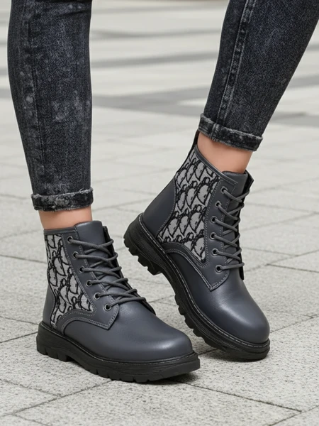 Royalfashion Botki damskie z printem Efrioz