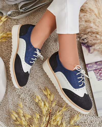 Royalfashion Damskie półbuty sznurowane Novlas