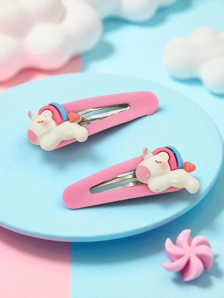 Kolorowe spinki do włosów Angelicornia