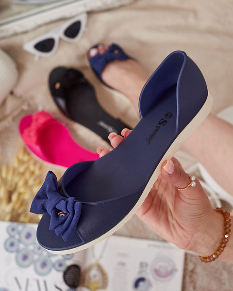 Royalfashion Damskie baleriny z kokardką Xollca