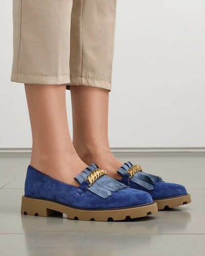 Royalfashion Mokasyny damskie eko zamszowe Mare Nostrum