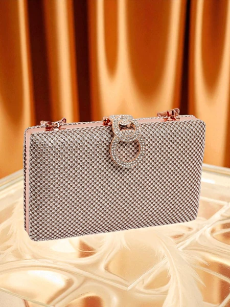 Royalfashion Kopertowa torebka damska z cyrkoniami Armeddo