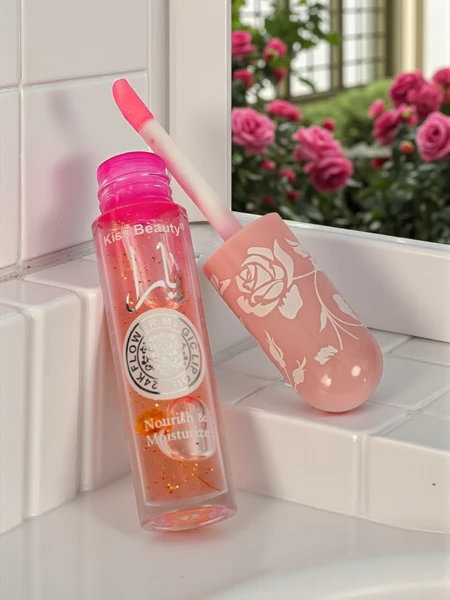 Błyszczyk do ust z brokatem zmianiający kolor Light Pink