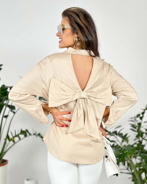 Royalfashion Koszula damska z kokardą