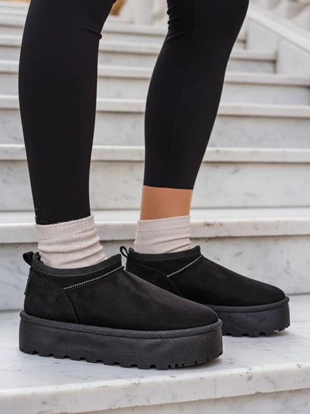 Royalfashion Krótkie buty a'la śniegowce damskie Ozozi