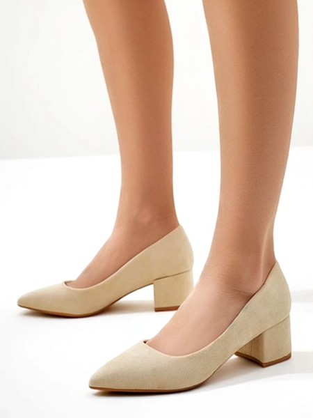 Royalfashion Damskie czółenka na niskim obcasie Bosanna