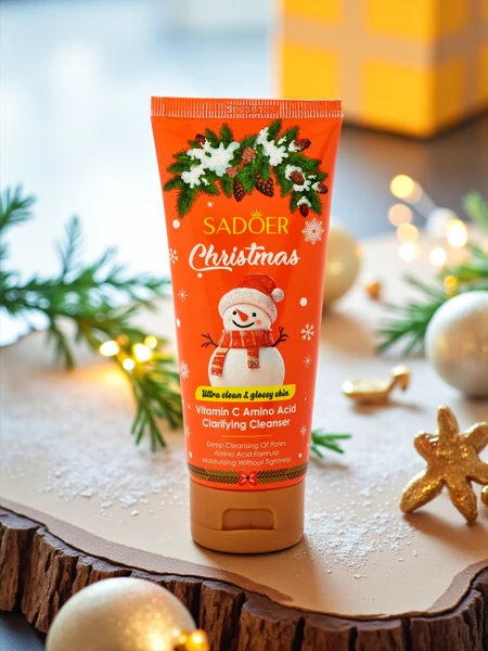 Sadoer Świąteczny Żel oczyszczający twarz z Witaminą C