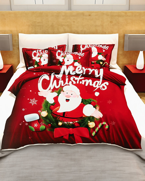 Royalfashion Pościel świąteczna 200x220 komplet 4-CZĘŚCI