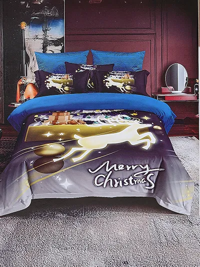Royalfashion Pościel świąteczna 160x200 komplet 3-CZĘŚCI