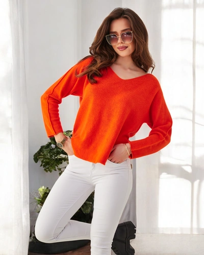 Royalfashion Wiskozowy cienki damski sweterek