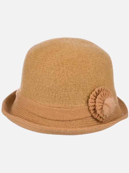 Kapelusz damski melonik z ozdobą Ruby Claire