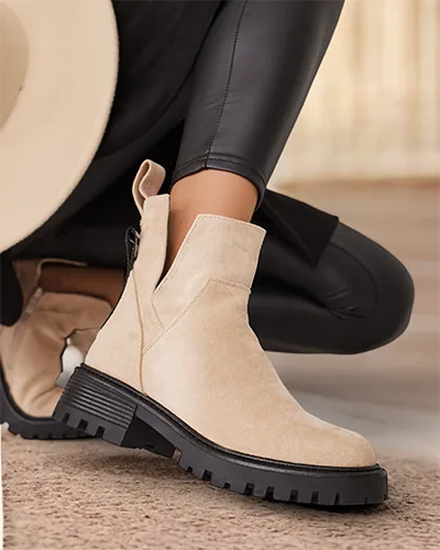 Royalfashion Damskie botki z wycięciami Gorgie