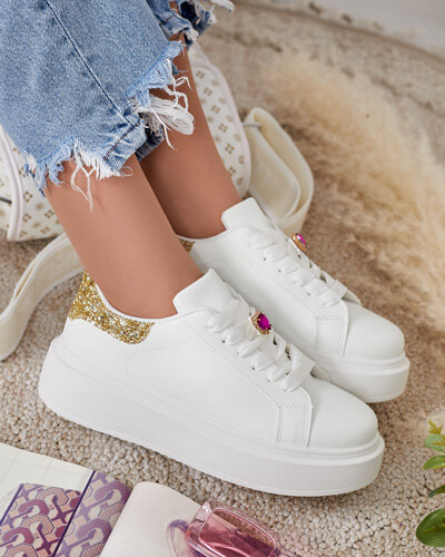 Royalfashion Sportowe sneakersy damskie na platformie Cinkci