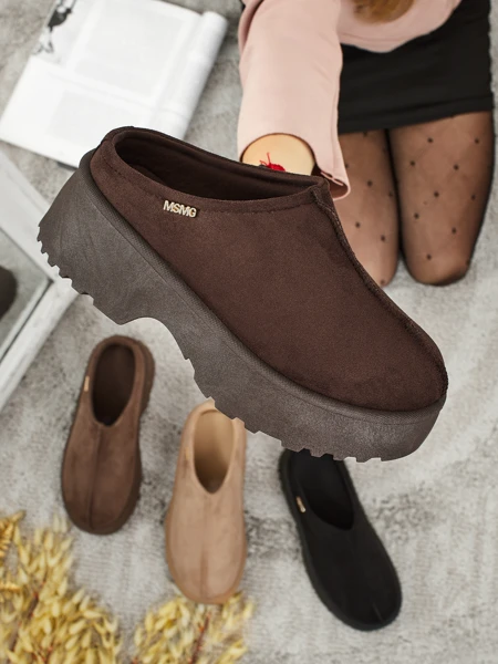 Krótkie buty a'la śniegowce damskie Calindra