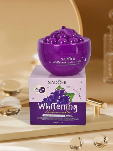 Maseczka do twarzy z ekstraktem z winogron- odżywia, wygładza i poprawia koloryt skóry