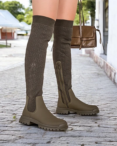 Royalfashion Damskie wsuwane kozaki Bezzonu