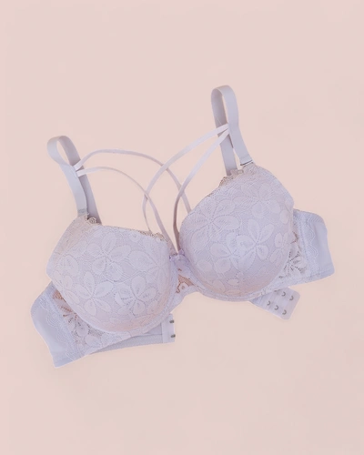 Royalfashion Biustonosz damski usztywniany z koronką