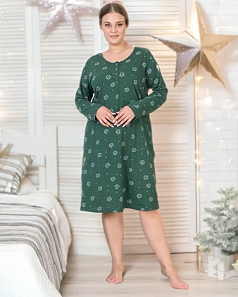 Royalfashion Bawełniana koszula nocna z printem