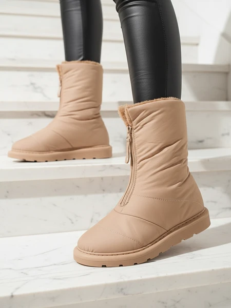 Buty damskie Elysium w jasnym brązie na zimę