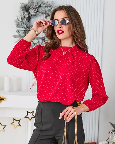 Royalfashion Koszula damska z cyrkoniami