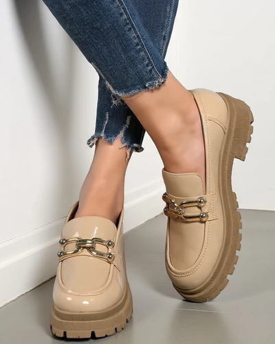 Royalfashion Mokasyny damskie lakierowane Arieda