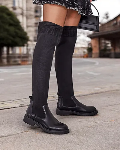 Жіночі чоботи на шнурівці від Royalfashion Bifonus