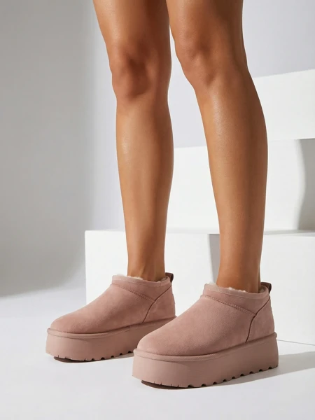 Royalfashion Krótkie buty a'la śniegowce damskie Ozozi