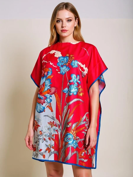 Sukienka pareo do kolan Royalfashion Calista – wielokolorowa elegancja