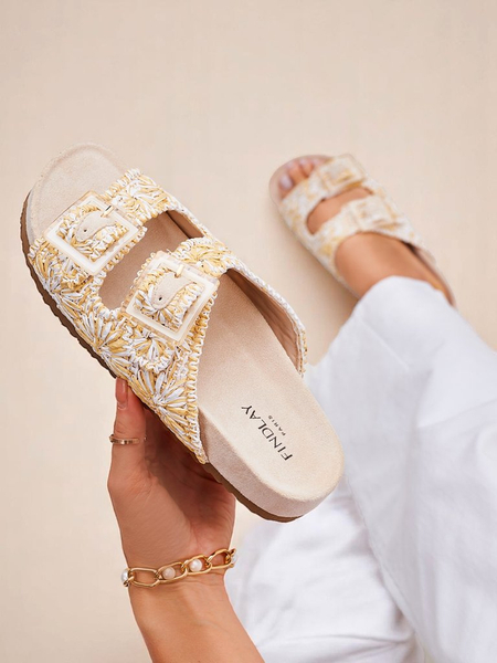 Royalfashion Klapki damskie z klamerkami Samorra