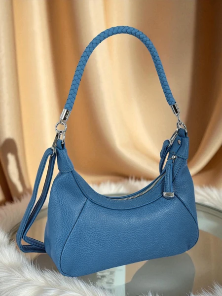 Royalfashion Mała damska torebka z eko skóry z ozdobnym paseczkiem Lacquea