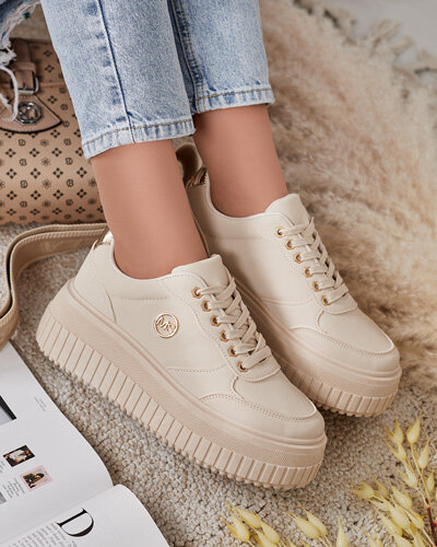 Royalfashion Damskie buty sportowe na platformie Loroppe