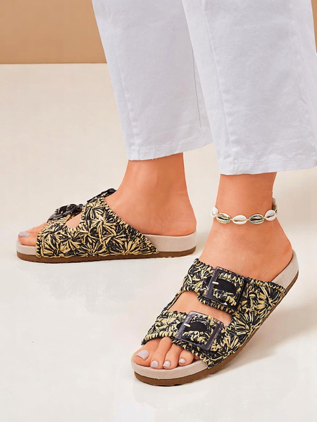 Royalfashion Klapki damskie z klamerkami Samorra