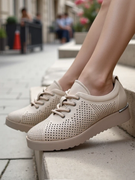 Royalfashion Damskie ażurowe półbuty Gofielle