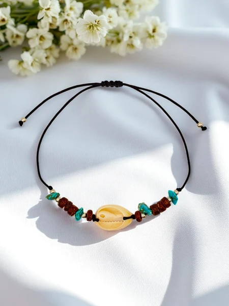 Bransoletka damska z muszelką Oceania Time