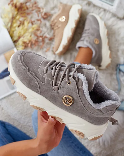 Royalfashion Sneakersy damskie z ociepleniem Caromi