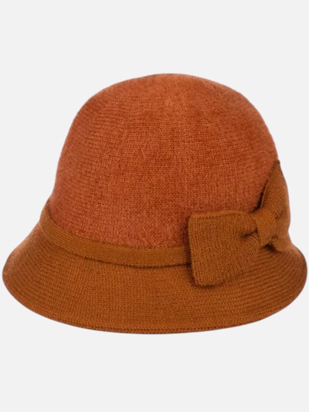 Kapelusz damski melonik z ozdobą Lady Rose