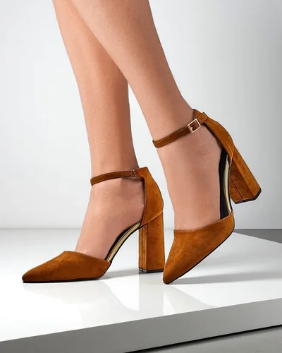 Royalfashion Damskie czółenka eko zamszowe Calde