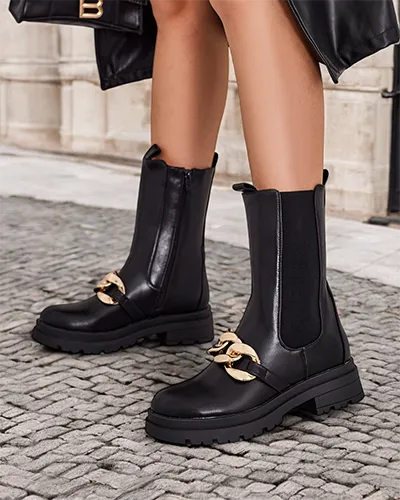 Royalfashion Damskie wysokie botki Romur