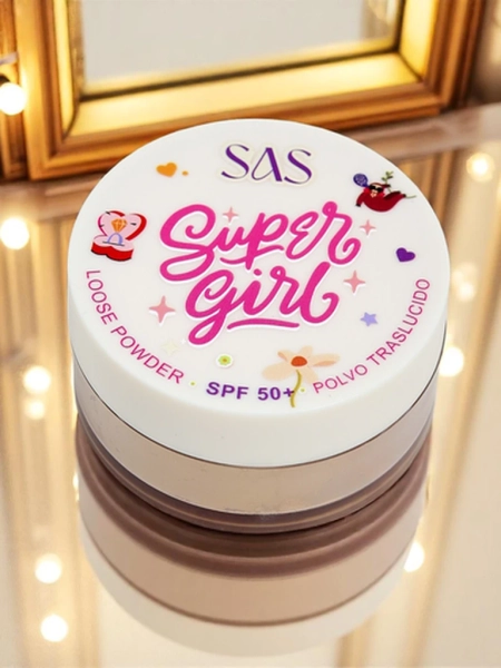 Sypki puder do twarzy z SPF 50 Golden Glow