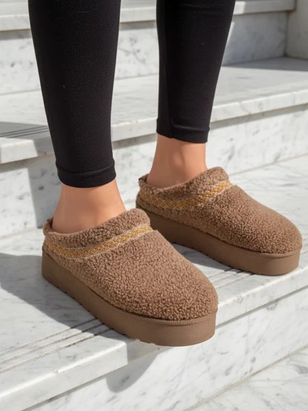 Royalfashion Krótkie buty a'la śniegowce damskie Sesele