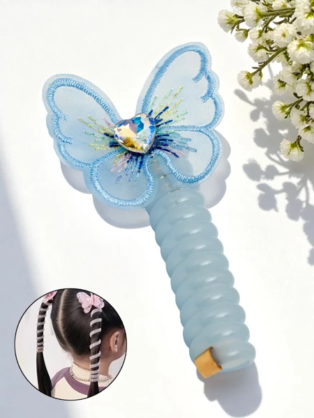 Royalfashion Gumka do włosów sprężynka z motylkiem Spring Butterfly