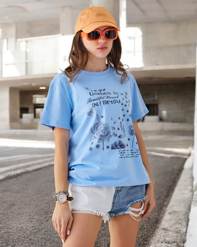 Royalfashion Bawełniana damska bluzka z napisem