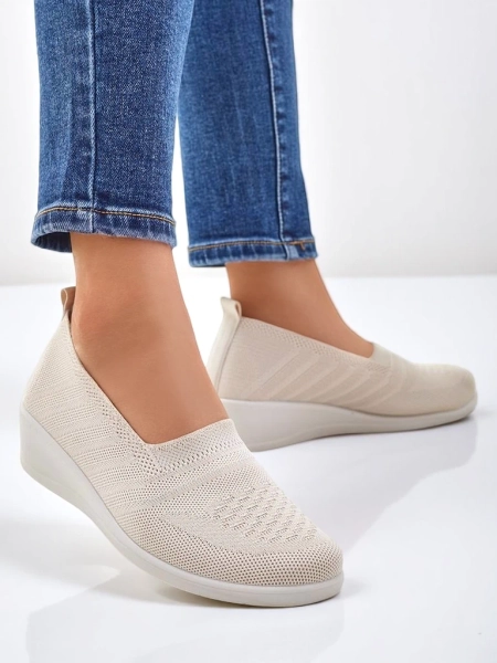 Royalfashion Mokasyny damskie na niskim koturnie Epoles