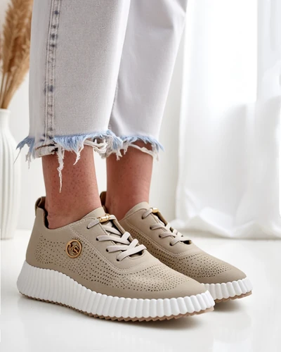 Royalfashion Sportowe sneakersy damskie ażurowe Tobin