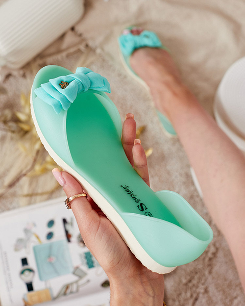 Royalfashion Damskie baleriny z kokardką Xollca