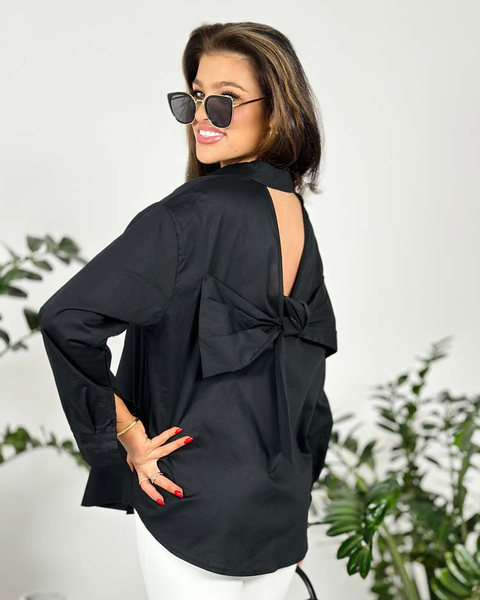 Royalfashion Koszula damska z kokardą