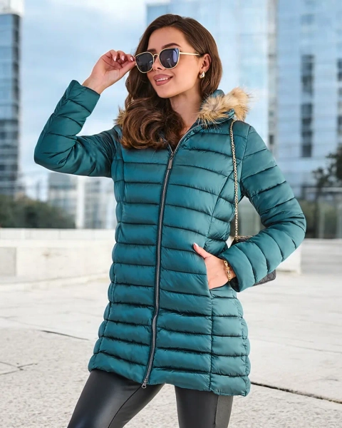 Royalfashion Damska pikowana kurtka zimowa