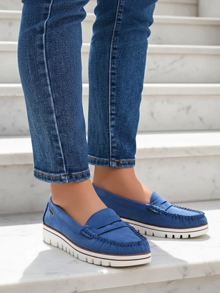 Royalfashion Damskie mokasyny eko zamszowe Bellisse